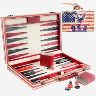 American Flag Backgammon Set