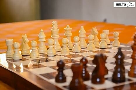 Chess pieces arranged on a chessboard