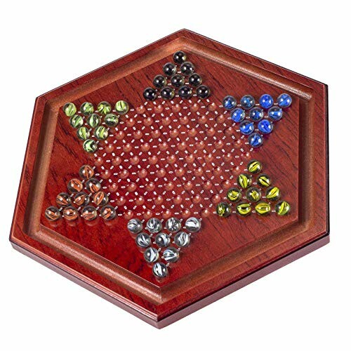 AMEROUS Wooden Chinese Checkers Set