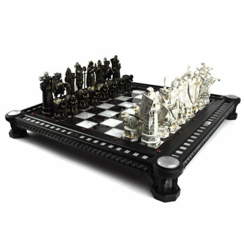 Ornate chess set with detailed pieces on a decorative board.