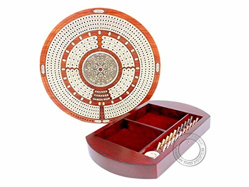 Round Shape 4 Tracks Continuous Cribbage Board