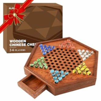 Upgraded Wooden Chinese Checkers