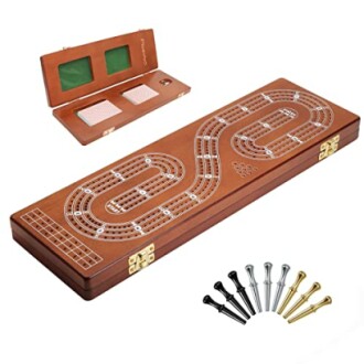 Plusvivo Cribbage Board Game Set